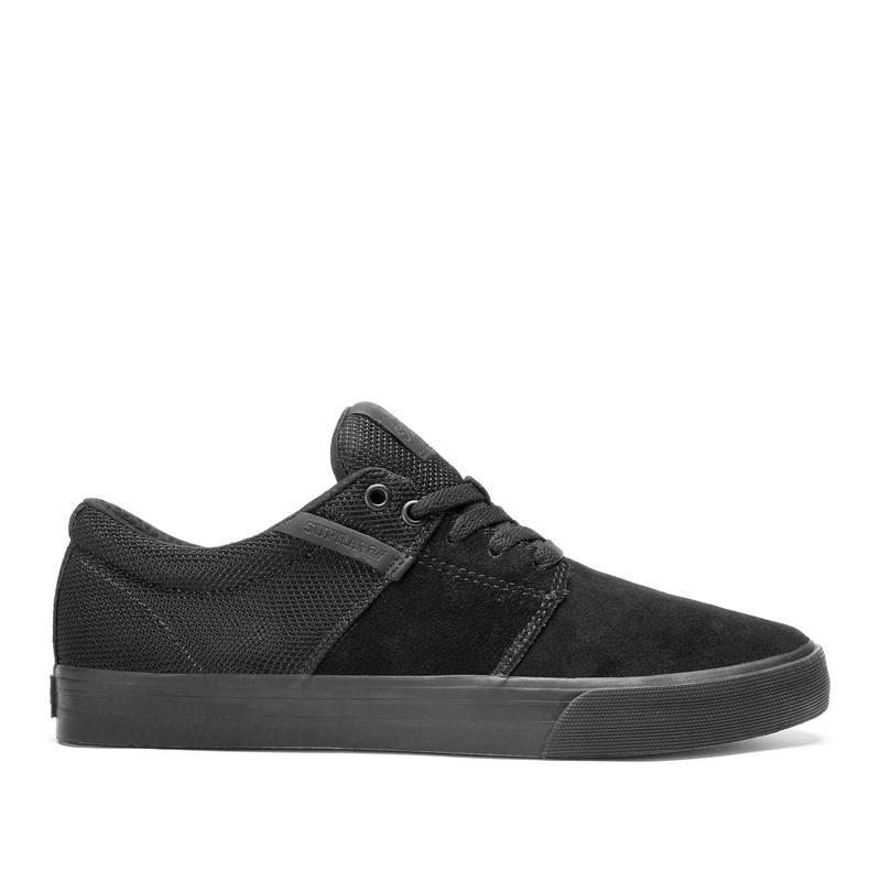 Supra STACKS II VULC Sneaker Low Damen Schwarz Lagerverkauf GQVIN0835